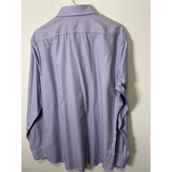 Banana Republic Mens Purple Button Down Shirt Tailored Slim Fit Long Sleeve Sz L - Picture 8 of 9